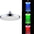 Luminous color changing shower head